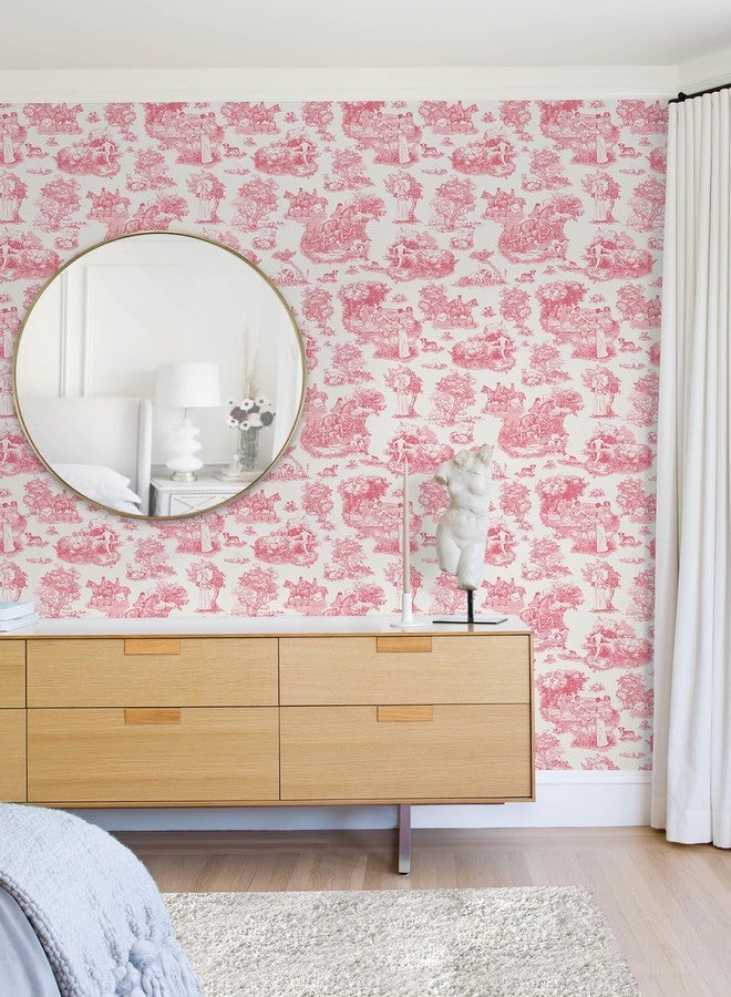 NuWallpaper Rachel Antonoff Pink The Chase Peel and Stick Wallpaper, RAS6262 - Image 3