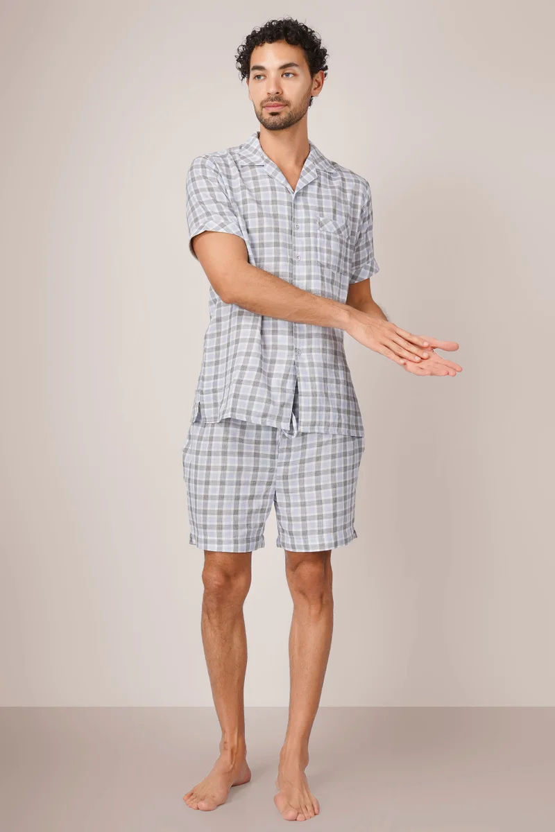 After Dark  Montecarlo, Luxe Cotton Shorts Set for Men | Best Price UAE