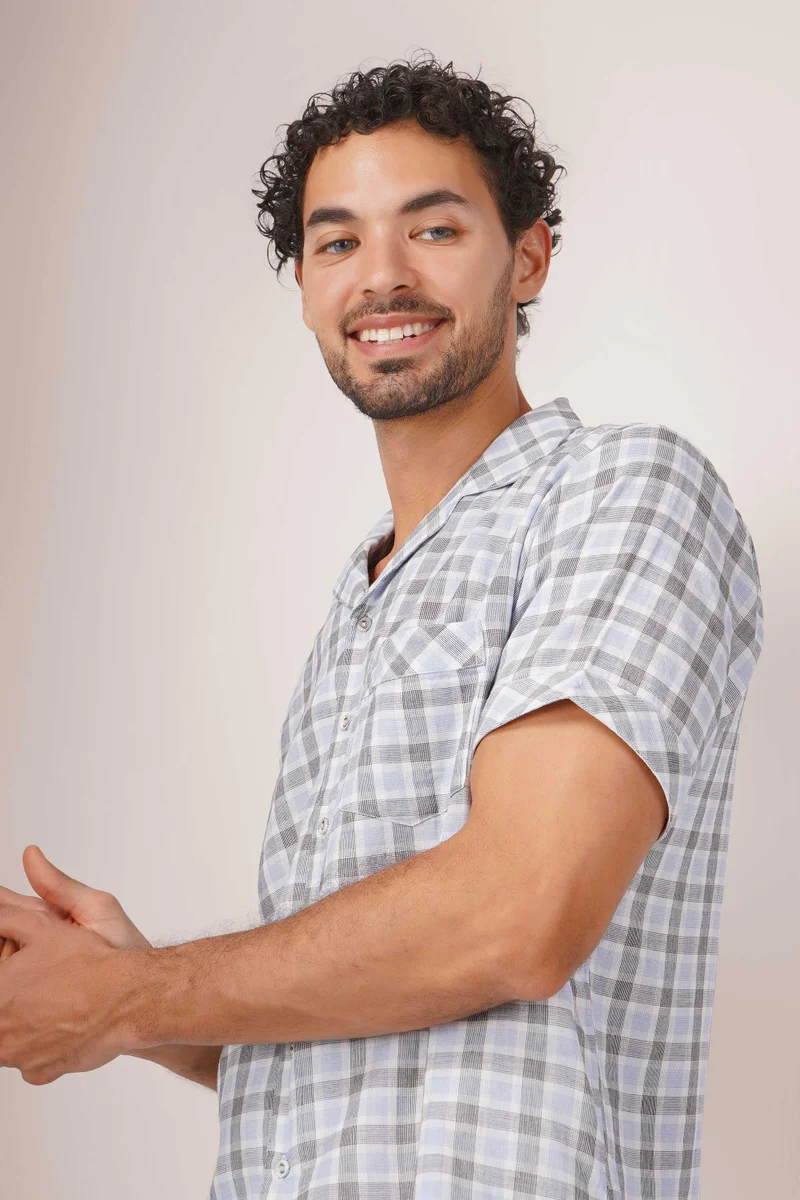 After Dark  Montecarlo, Luxe Cotton Shorts Set for Men | Best Price UAE