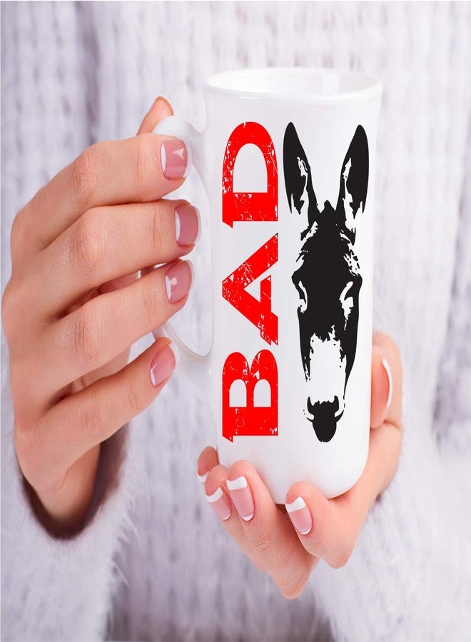 Crazy Bros Tees Bad Ass - 11oz White Ceramic Coffee Mug - Funny Sarcastic Mugs - Badass Donkey Office Tea Mug - Cute Gag Gifts for Family, Friends, Bosses, Ceo and Employees - Image 3