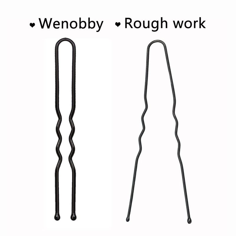 Wenobby U Shaped Hair Pins for Buns, 100 PCS 2.8" Hair Pins for Women Hair Styling with Thick Hair - Image 2