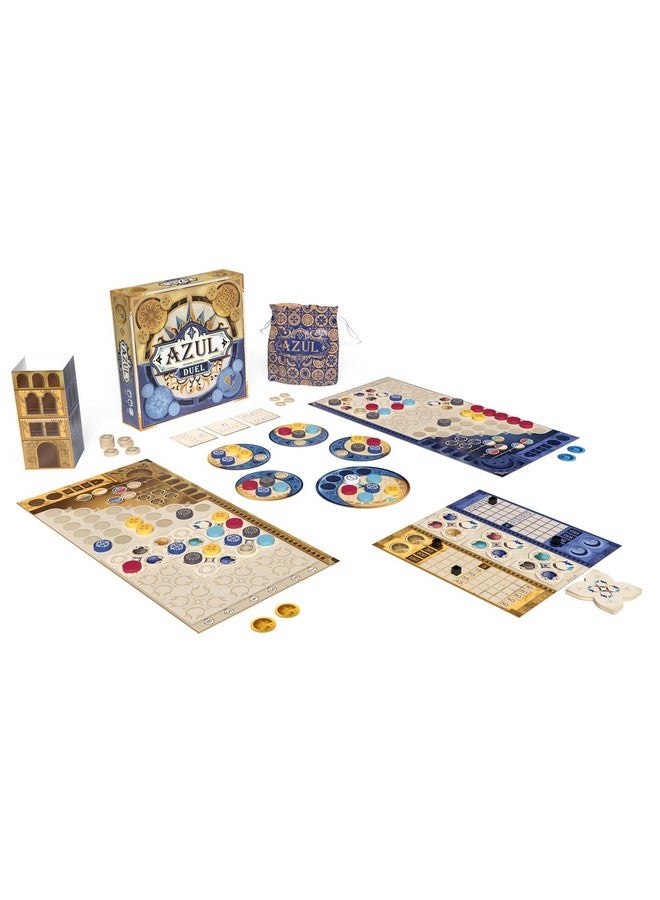 Azul Duel Board Game - Competitive Head-to-Head Tile-Placement Strategy Game, Stunning Mosaic Art and Quick Gameplay for Kids & Adults, Ages 8+, 2 Players, 30-45 Minute Playtime, Made by Plan B Games - Image 2