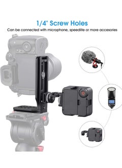 Y&D DSLR Camera L-type Quick Release Plate Vertical Horizontal Switching Tripod Board Stabilizer Monopod  - Image 5