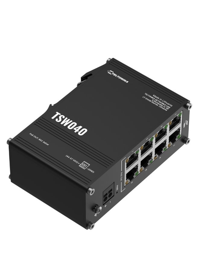 TELTONIKA COMPACT INDUSTRIAL DIN RAIL ETHERNET SWITCH (TSW040) - Image 3