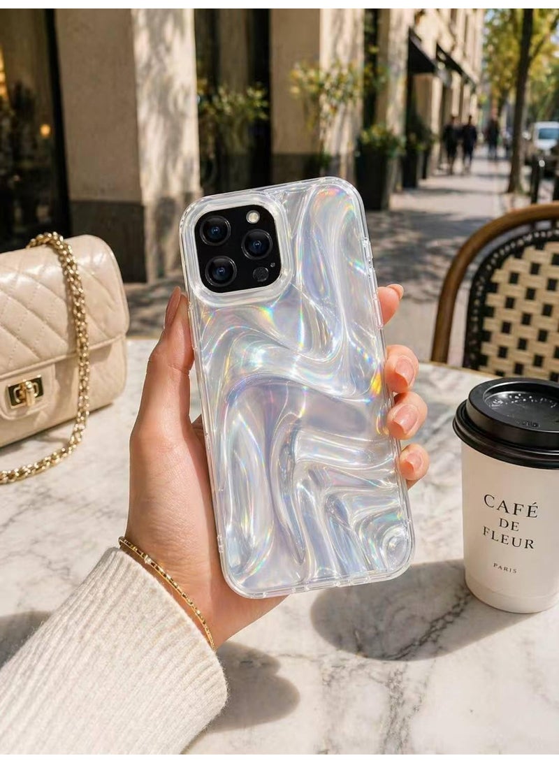 Ecosystem Luxury Case for iPhone 15 pro max Shockproof Protective Cover, Stylish Iridescent Design, Camera Protection, Lightweight Slim Case W6 - Image 2