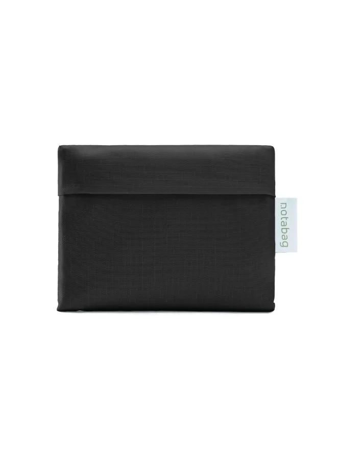 notabag Tote Bag | Multi-functional Bag, Spacious, Fashionable, Foldable into Pouch, Washable, Water Resistant, Eco-Friendly, Holds up to 20kg, for Daily Use, Shopping Bag - Black