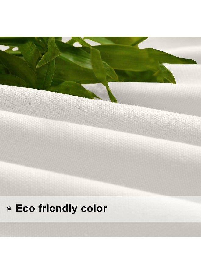 THE LINEN COMPANY Canvas Cotton Door Curtains with Steel Eyelet for Living Room/Dining Hall/Hotel/Farm House Set of 2 Pcs (4.5ft x 7 ft, White) - Image 5