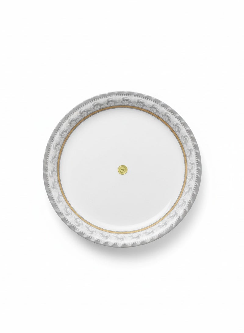 طقم صينية ميلامين مستديرة 45 سم مع 2 طبق – تصميم فاخر للتقديم والضيافة - Image 2