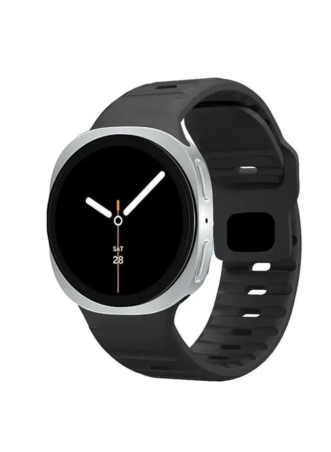 Black Replacement Strap For Samsung Galaxy Watch 8 And 8 Classic Sport Band - Image 2