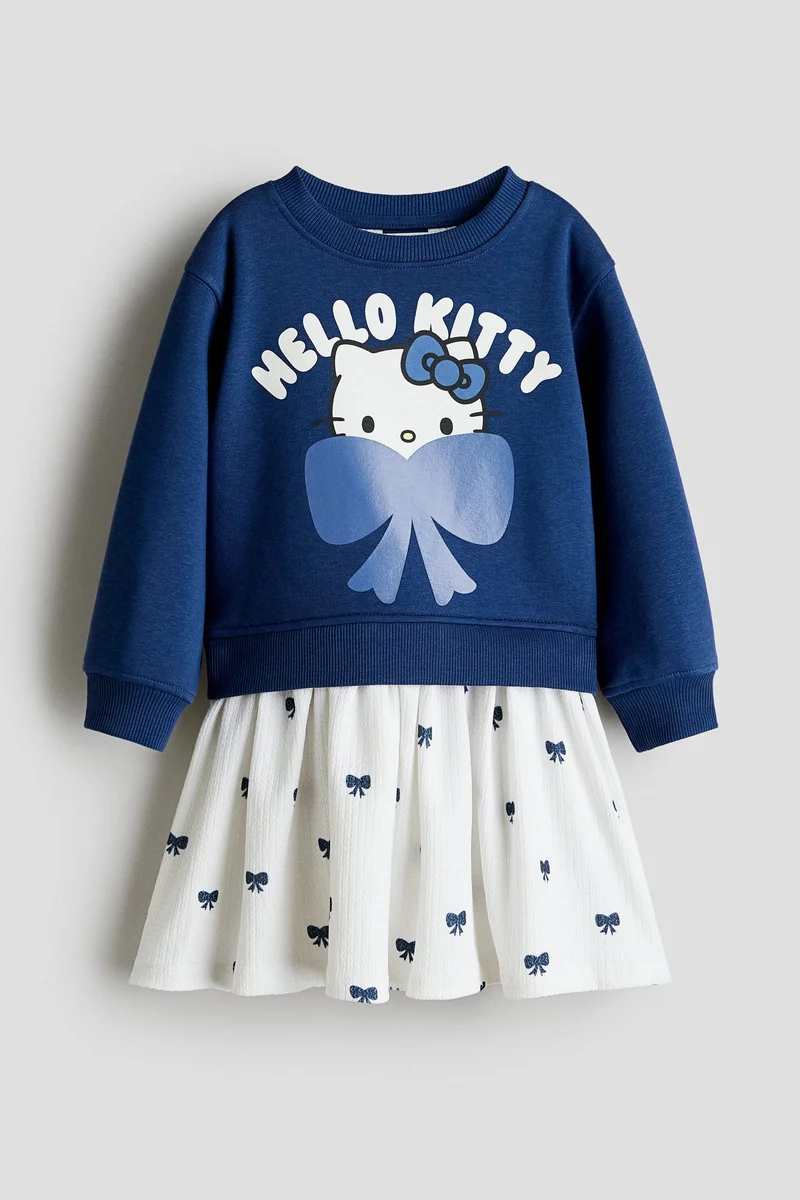 H&M Printed sweatshirt dress