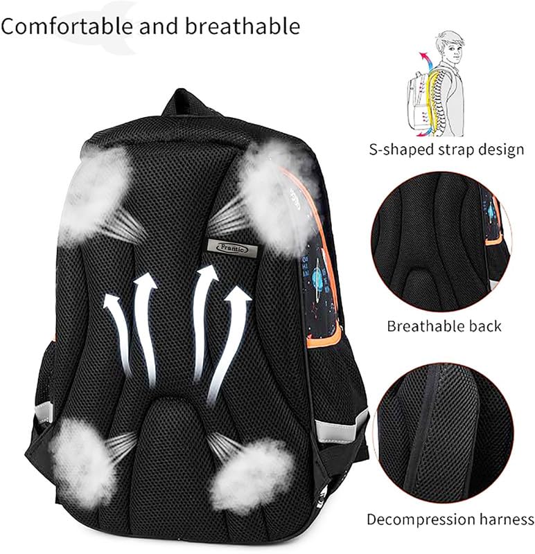Frantic RR4Zipper Waterproof Polyester 26 L School Backpack School Bag Daypack Picnic Bag For Boys & Girl - Image 2