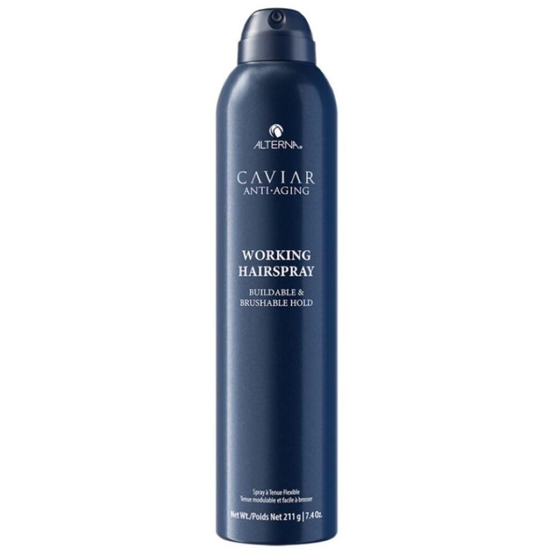 Alterna Caviar Working Hairspray | Buildable, Brushable Hold | Helps Control Frizz & Adds Shine | Sulfate Free, 7.4 Fl Oz (Packaging May Vary) - Image 1
