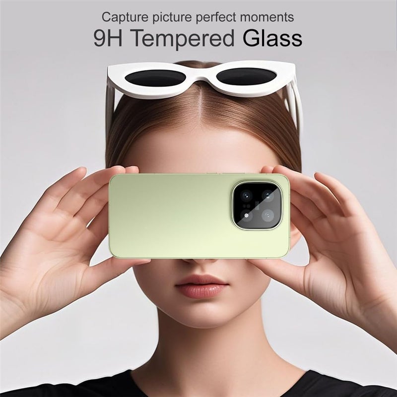 FabeKee For vivo iQOO 15 5G Full Coverage Camera Lens Protector Tempered Glass HD Clear Lens Film (Black Version) - Image 3