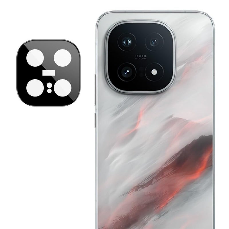 FabeKee For vivo iQOO 15 5G Full Coverage Camera Lens Protector Tempered Glass HD Clear Lens Film (Black Version) - Image 1