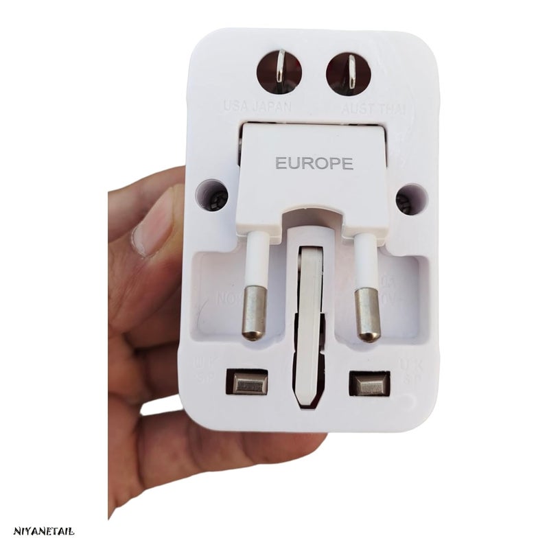 NIYANETAIL Portable Worldwide Universal Power Adapter Converter with All in One International Out of Country Travel Wall Charger Plug for Wall Plug Without USB 2 - Image 4