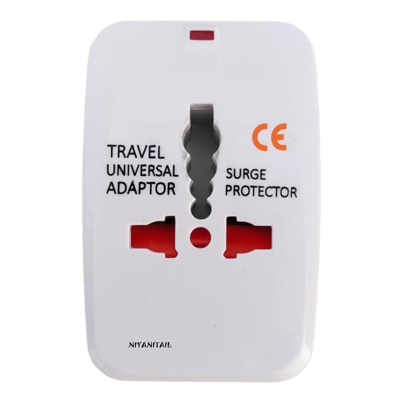 NIYANETAIL Portable Worldwide Universal Power Adapter Converter with All in One International Out of Country Travel Wall Charger Plug for Wall Plug Without USB 2 - Image 1