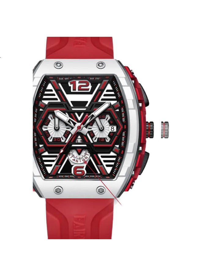 FAIRWHALE Men'S Watch, Student Barrel-Shaped Mechanical Style, Waterproof, Trendy, Fashionable, Sports, Luminous, Domestic Watch 5560 - Image 3