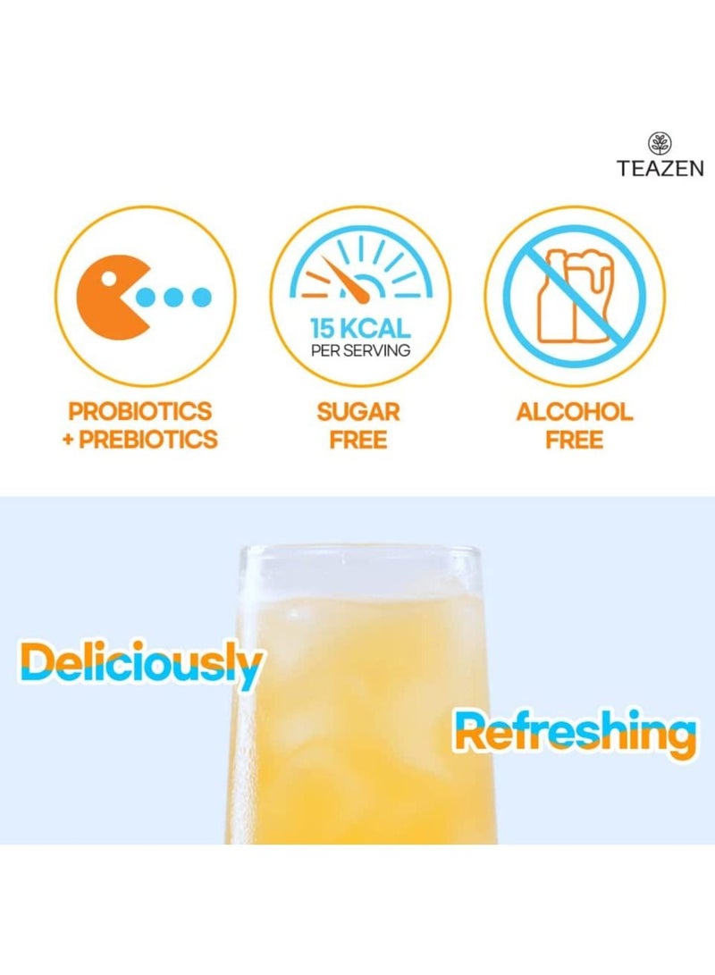 Teazen Kombucha Lemon Probiotics (10 Sticks) - Image 3