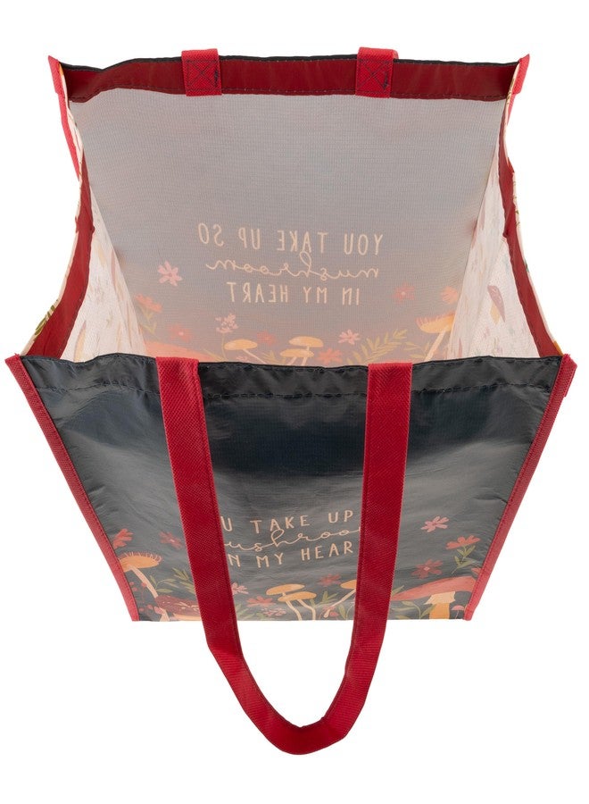Karma Reusable Gift Bags - Tote Bag and Gift Bag with Handles - Perfect for Birthday Gifts and Party Bags RPET 1 Mushroom Large - Image 4