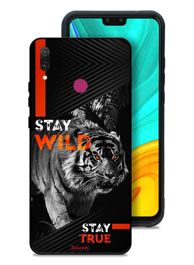 Tolwak Huawei Y9 (2019) Protective Case Cover Stay Wild Stay True - Image 1
