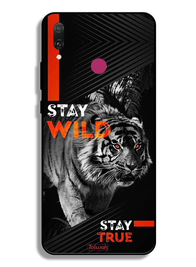 Tolwak Huawei Y9 (2019) Protective Case Cover Stay Wild Stay True - Image 2