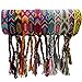 Tangser Woven Friendship Bracelets Braided Bracelets String Adjustable Nepal BraceletMexico Wave Anklet for Best Friends Kids Women Girls Kids Men Assorted Colorful12PCS - Image 3