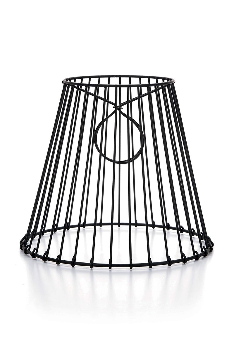 Darice Cleveland Vintage ClipOn Metal Wire Lampshade  Create Your Own Home Lighting Ideal for Creating a Mason Jar Light 8 x 7 x 45 Black 