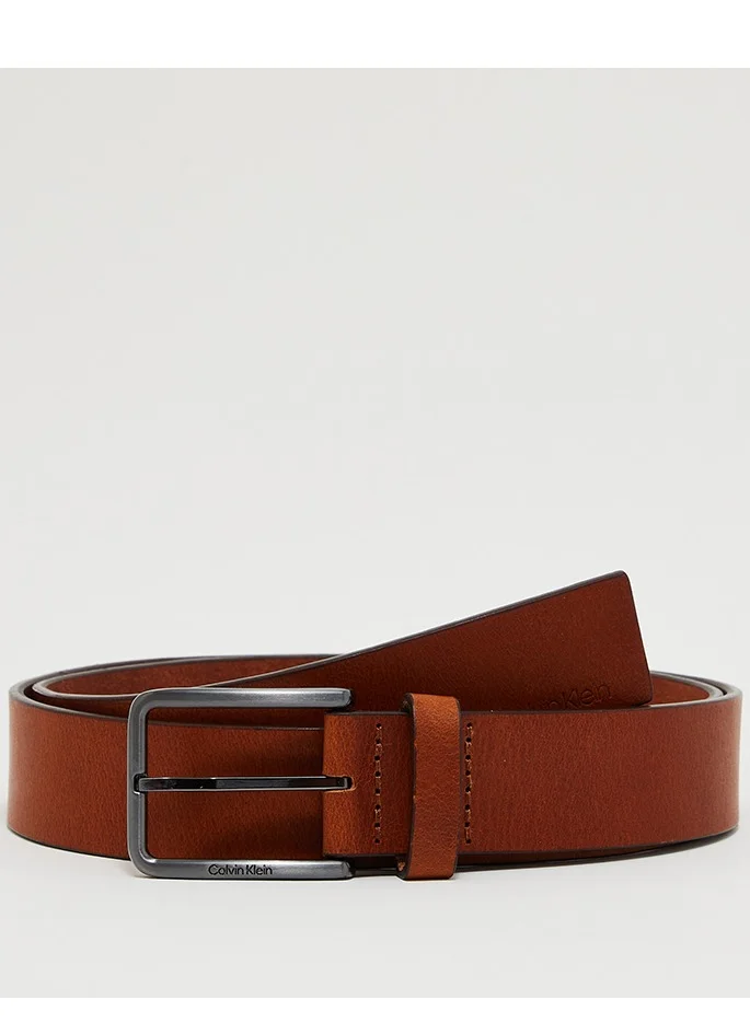 CALVIN KLEIN Warmth Oiled Textured Leather Belt