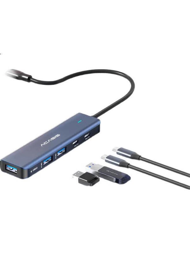 Acasis Type-C Expansion Dock, Apple Mac 5-In Desktop Hub, Computer Desk Type-C To Usb Adapter, Usb 3.0 Hub, Video Adapter For Phones And Tablets, Ds-9901 - Image 3