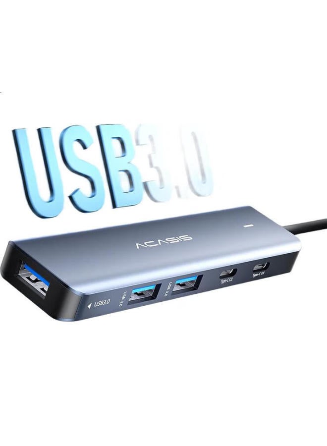 Acasis Type-C Expansion Dock, Apple Mac 5-In Desktop Hub, Computer Desk Type-C To Usb Adapter, Usb 3.0 Hub, Video Adapter For Phones And Tablets, Ds-9901 - Image 2