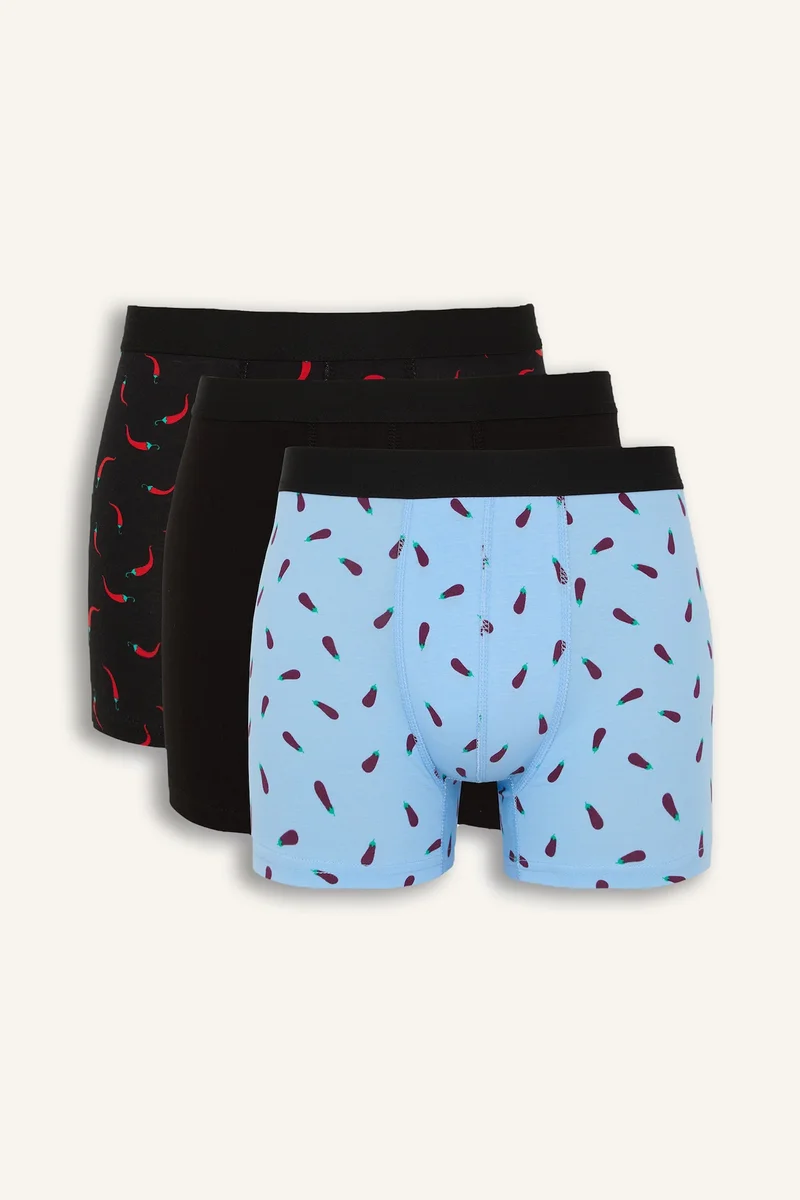ديفاكتو Regular Fit Patterned 3 Piece Shorts