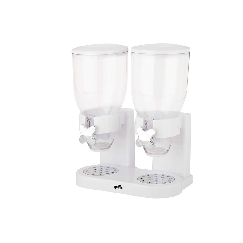 Zevro GAT201C Indispensable Dry Food Dispenser Dual Control WhiteChrome