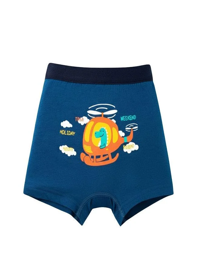 babyqlo Boys Cotton Dino Print Boxer Pack of 4