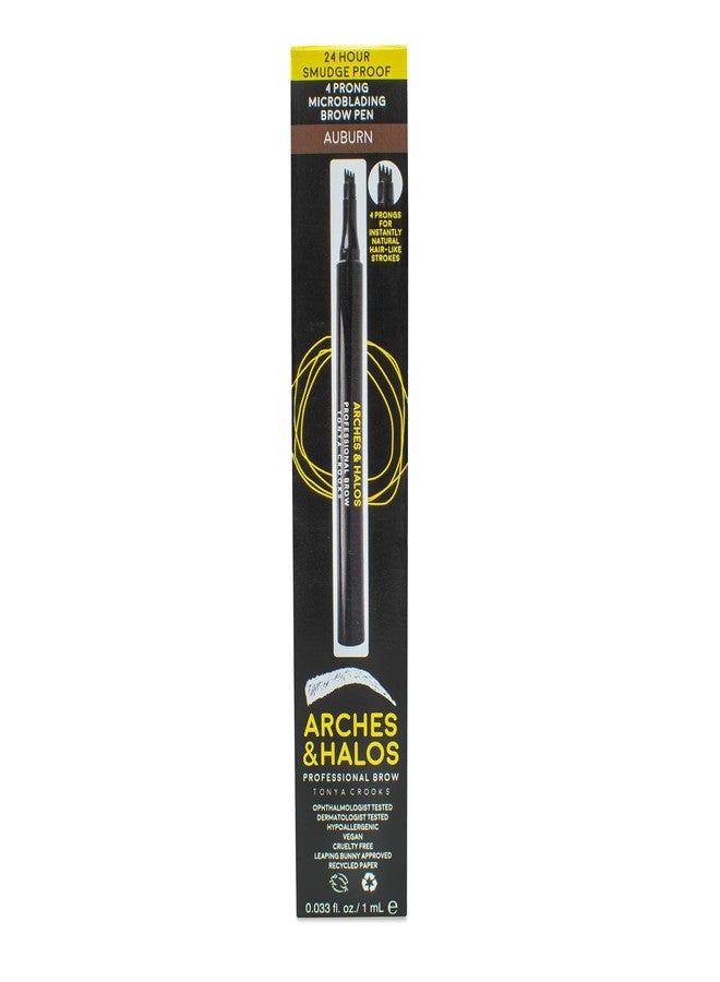 Arches & Halos Microblading Brow Shaping Pen - Fuller, More Defined Brow - Long-lasting, Smudge Resistant, Rich Color - Vegan and Cruelty Free Makeup - Auburn - 1 ml - Image 3