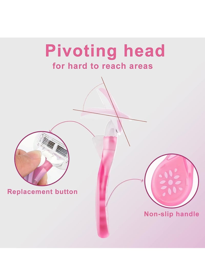 general Mini Razors for Women On The Go,Extra Smooth 3 Blade Shaving Razors for Women,Includes 1 Women's Mini Razor and 1 Travel Case, Pink,Travel Essentials for Women - Image 5
