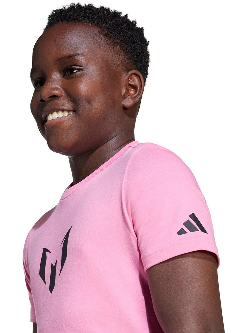 Adidas Messi Name&Number Graphic T-Shirt - Image 3