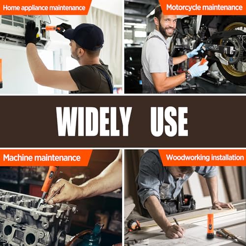 Sanliang 36Pcs Torque Screwdriver Wrench Driver Set 10-70 Inch Pounds lbs with 29 S2 Bits，5 Drive Sockets ，1/4" Socket Adapter for Maintenance,Tools, Bike Repairing and Mounting. - Image 5