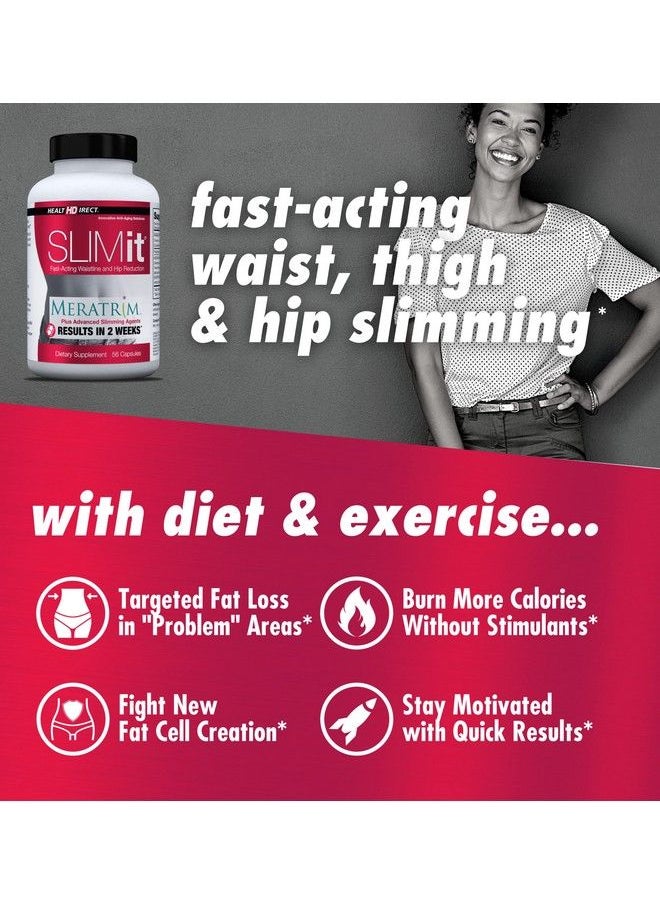 Health Direct - Slimit With Meratrim 800Mg Fast Weight Loss For Women And Men Nonthermogenic Fat Burner With Reservatrol Chromium And Black Pepper Zero Caffeine 56 Capsules From - Image 1