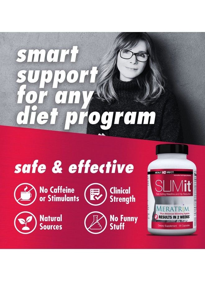 Health Direct - Slimit With Meratrim 800Mg Fast Weight Loss For Women And Men Nonthermogenic Fat Burner With Reservatrol Chromium And Black Pepper Zero Caffeine 56 Capsules From - Image 1