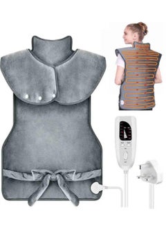XiuWoo Electric Large Body Heating Pad, Back Neck and Shoulder Heat Pads, Heat Wrap, Heat Quilt, Heating Clothes with 6 Electric Temperature Options, 4 Temperature Settings, Auto Shut Off  - Image 1