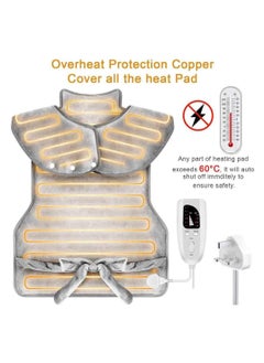 XiuWoo Electric Large Body Heating Pad, Back Neck and Shoulder Heat Pads, Heat Wrap, Heat Quilt, Heating Clothes with 6 Electric Temperature Options, 4 Temperature Settings, Auto Shut Off  - Image 2