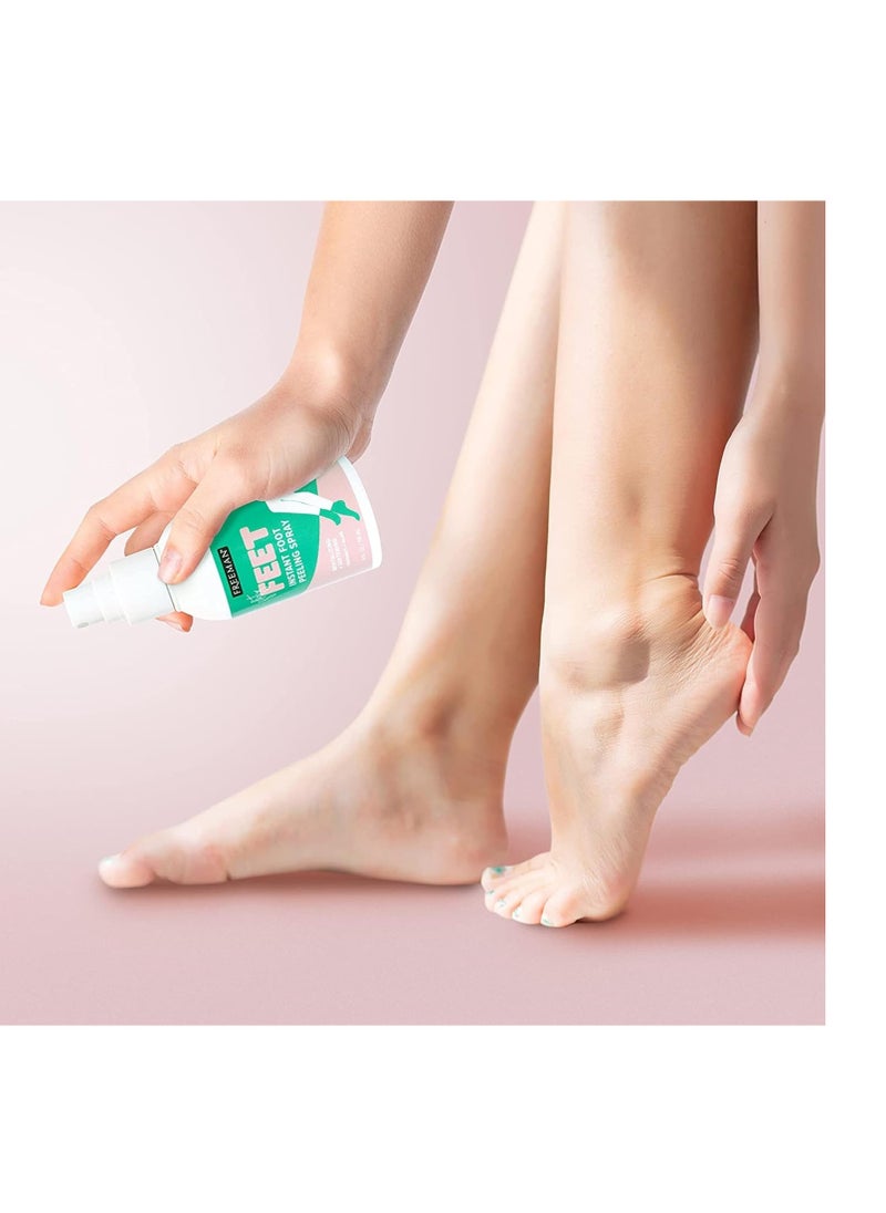 Freeman - Freeman Flirty Feet Instant Foot Peeling Spray, Exfoliating Foot Mask For Summer, Moisturizing & Smooth Dry, Cracked Heels, Remove Dead Skin Quickly, Cruelty-Free & Vegan, 4 fl.oz./ 118 ml Bottle - Image 1