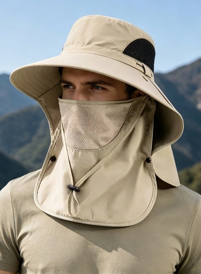 Outdoor sun-protective face mask and fisherman's hat - Image 2