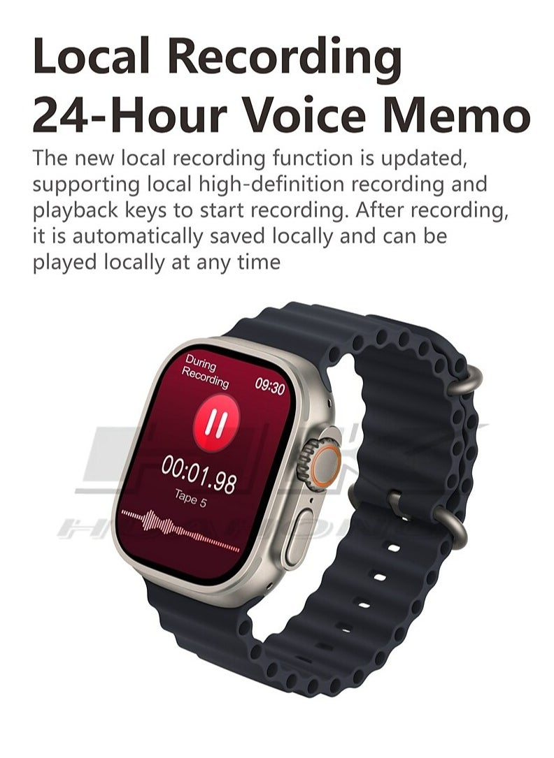 HK - HK9 ULTRA 2 Smart Watch 2.12 inch Smartwatch Fitness Running Watch Bluetooth Temperature Monitoring Pedometer Call Reminder Compatible with Android iOS Women Men Long Standby Hands-Free Calls - Image 1