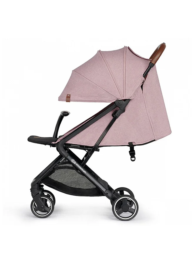 Kinderkraft Nubi Stroller Pink, Lightweight, Compact, One - Click Fold, With Cup Holder And Five - Point Safety Harness