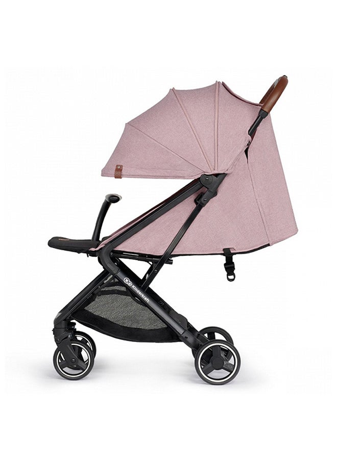 Kinderkraft - Nubi Stroller Pink, Lightweight, Compact, One - Click Fold, With Cup Holder And Five - Point Safety Harness - Image 1