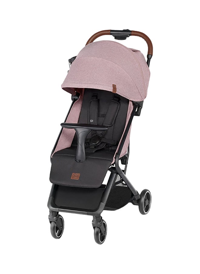Kinderkraft - Nubi Stroller Pink, Lightweight, Compact, One - Click Fold, With Cup Holder And Five - Point Safety Harness - Image 1