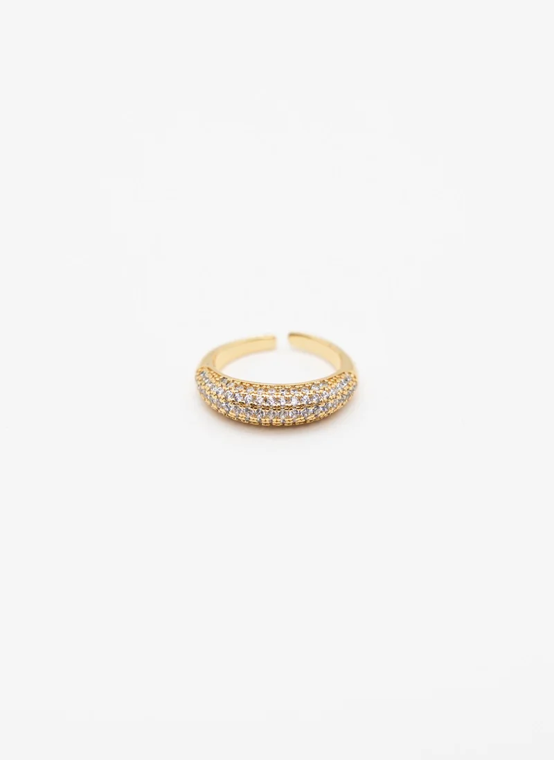 Lichi  Voluminous ring with small crystals for Women | Best Price UAE