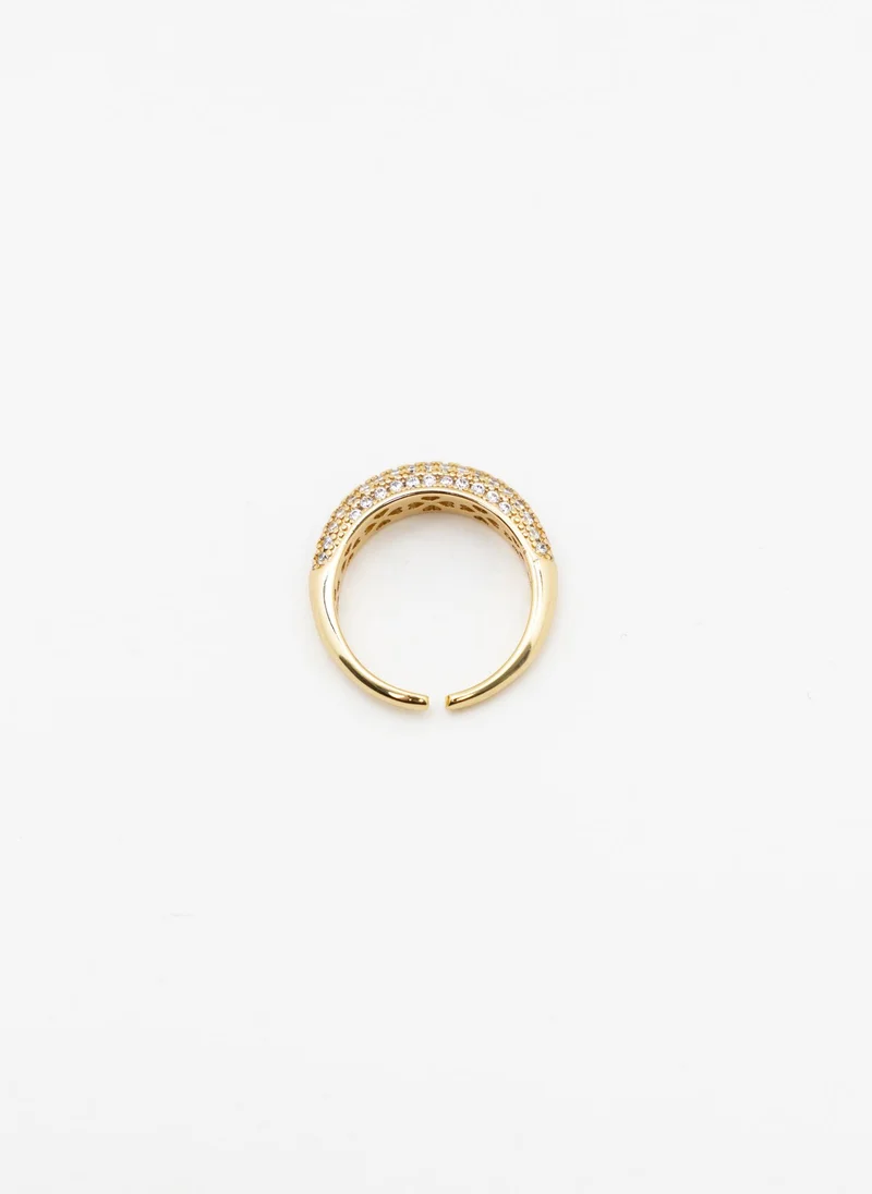 Lichi  Voluminous ring with small crystals for Women | Best Price UAE
