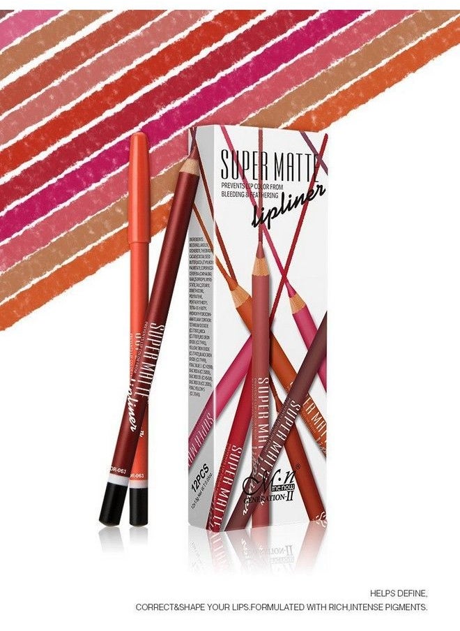 Me Now Matte Waterproof & Long Lasting Lip Liner Set Matte Finish Multicolor  - Image 1